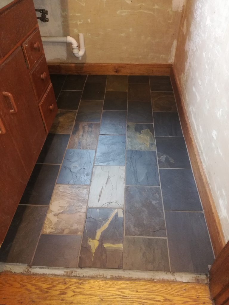 Tiling for the first time! Pantry floor