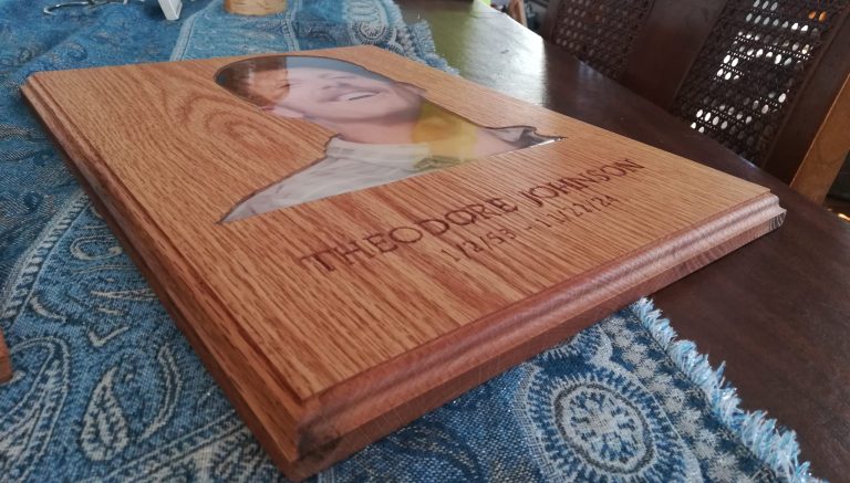 custom memorial plaque of my uncle