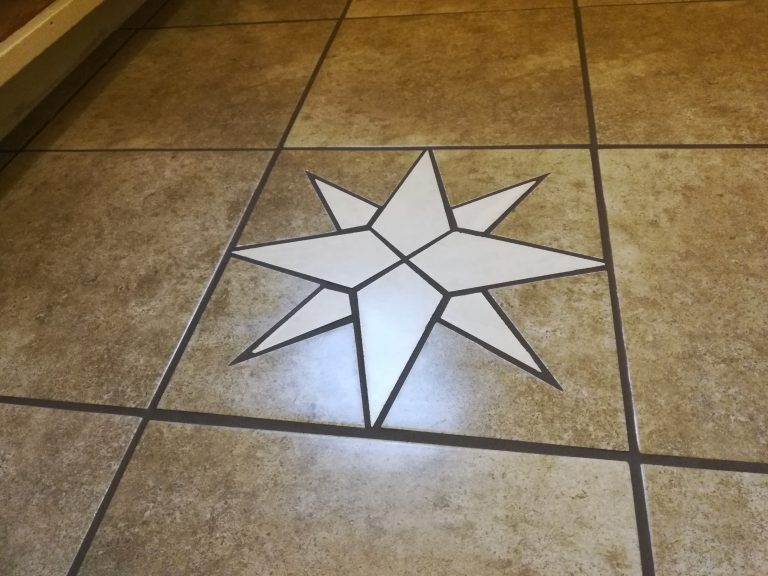 How I made a custom Italian-style tile floor mosaic!